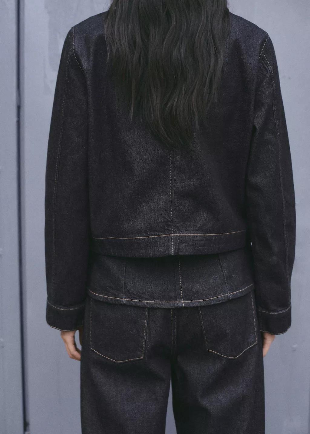 Blue Denim Jacket With Pockets, Open Blue, large image number 2