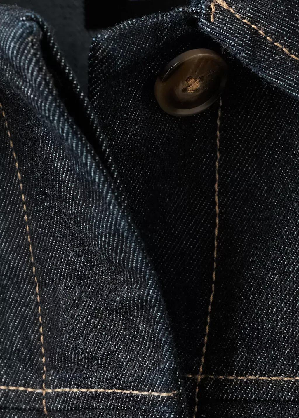 Blue Denim Jacket With Pockets, Open Blue, large image number 4