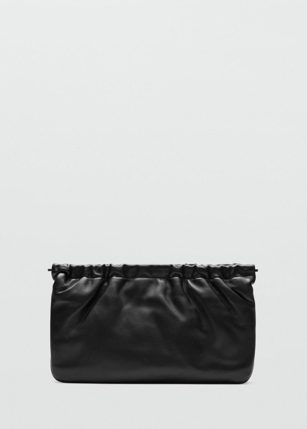 BLACK Leather handbag, 0201_99, large image number 4