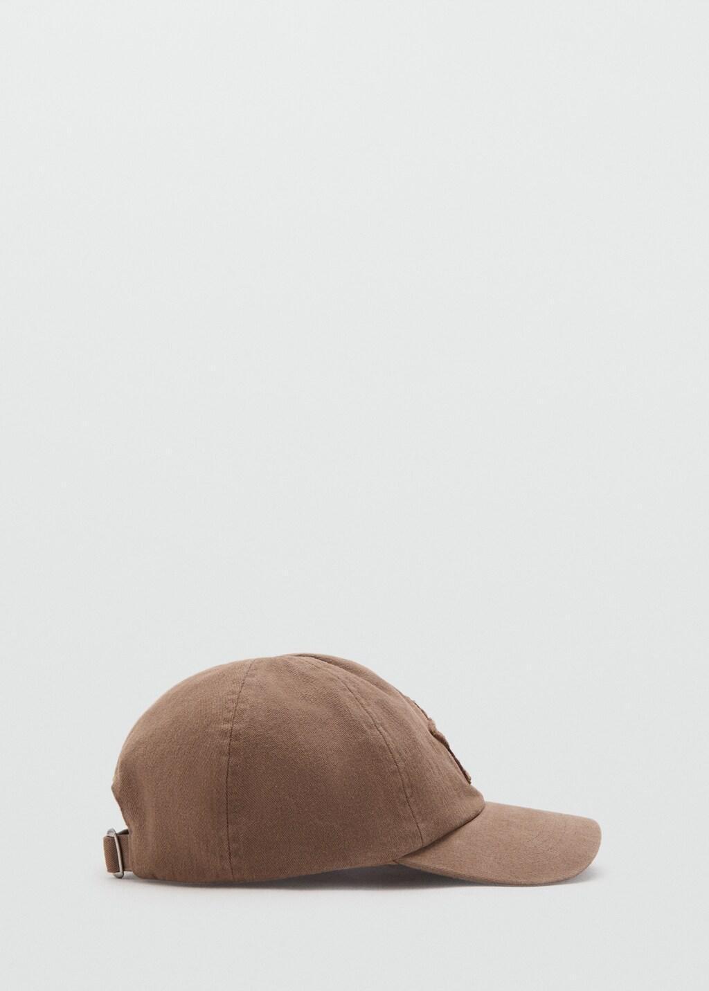 Brown Embroidered Star Cap, Kids Girl, 0201_30, large image number 4