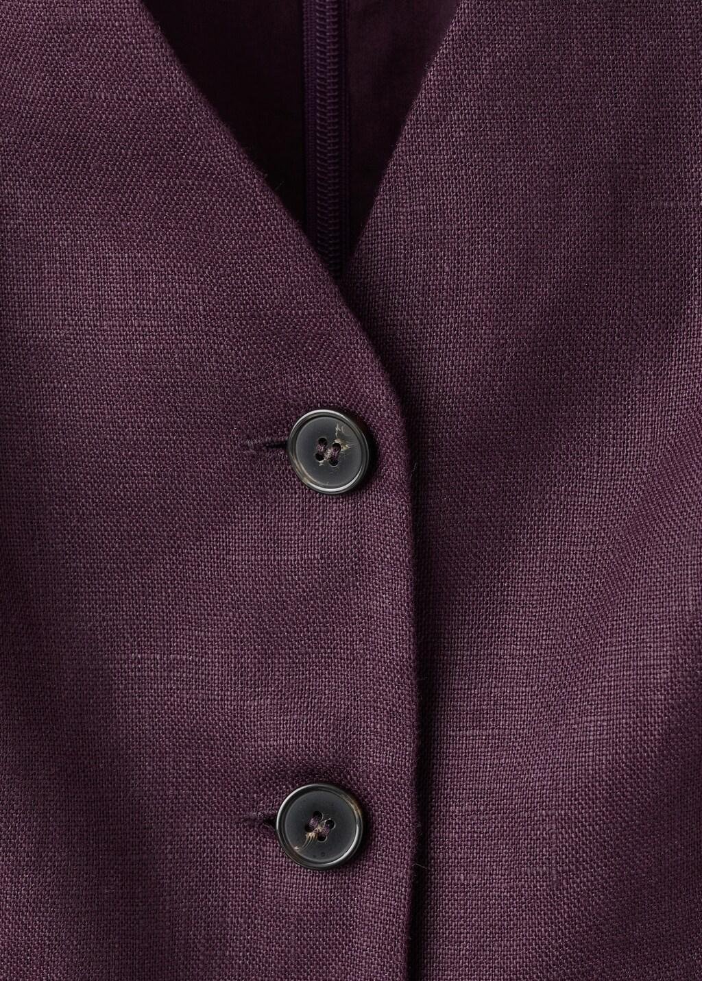 MEDIUM PURPLE Belt linen jumpsuit, 0201_64, large image number 5