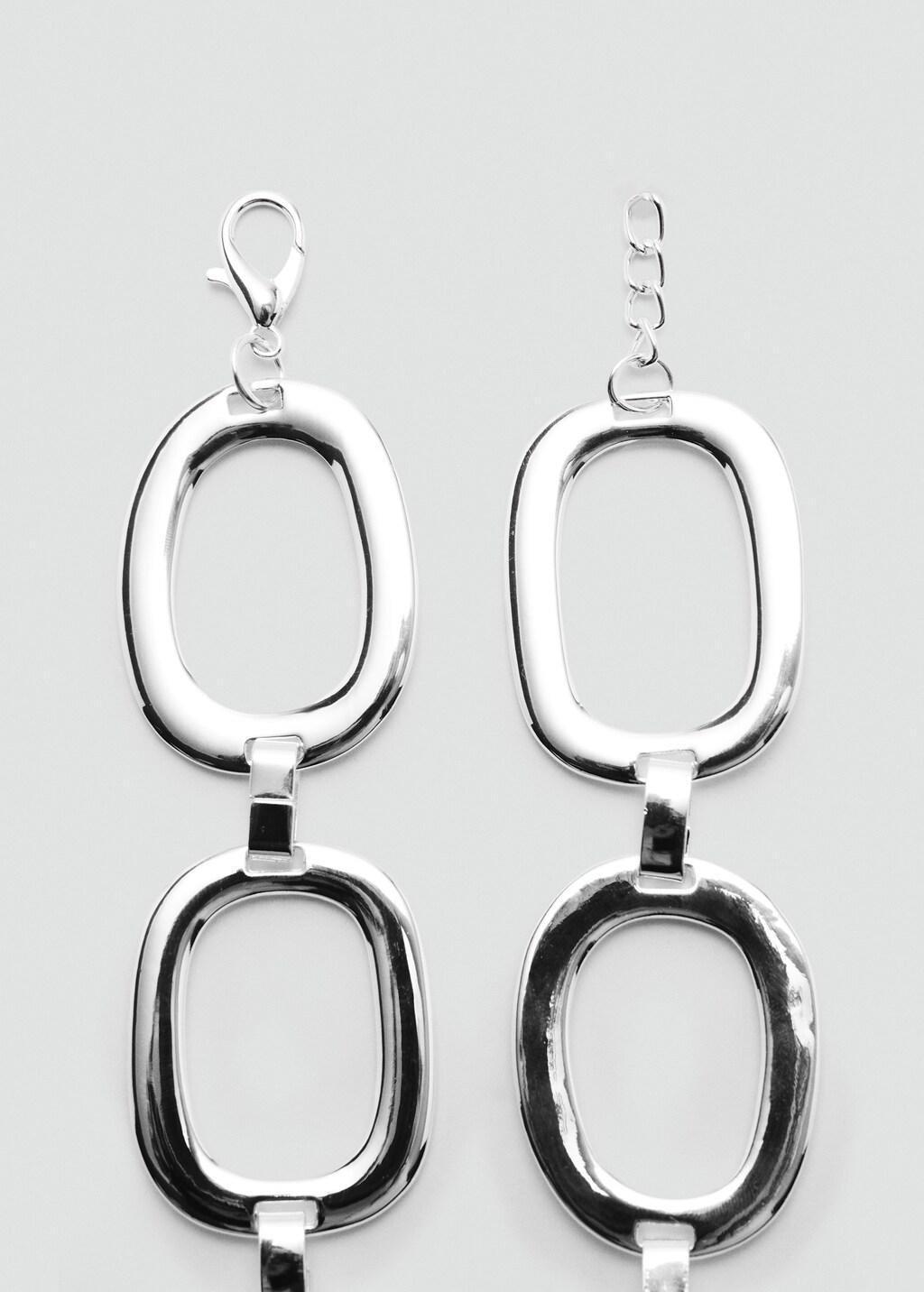 Silver Ring Chain Belt, Silver, large image number 1