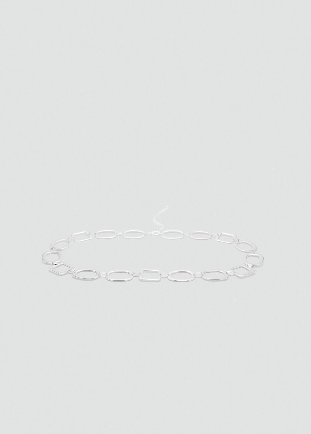 Silver Ring Chain Belt, Silver, large image number 3