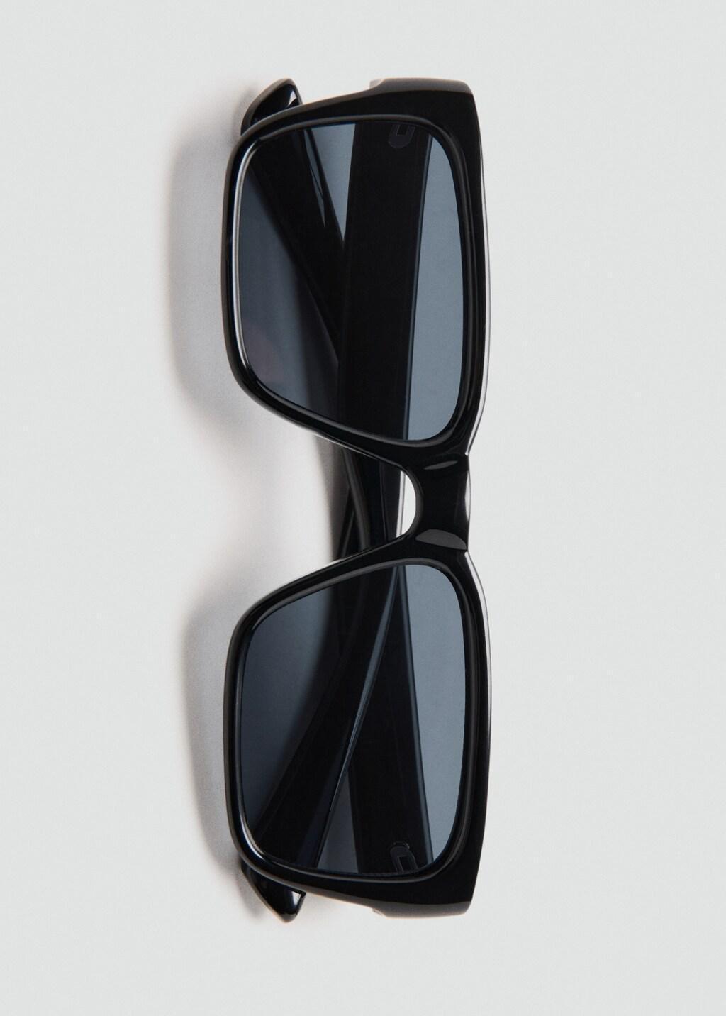 Black Rectangular-Frame Sunglasses, 0201_99, large image number 2