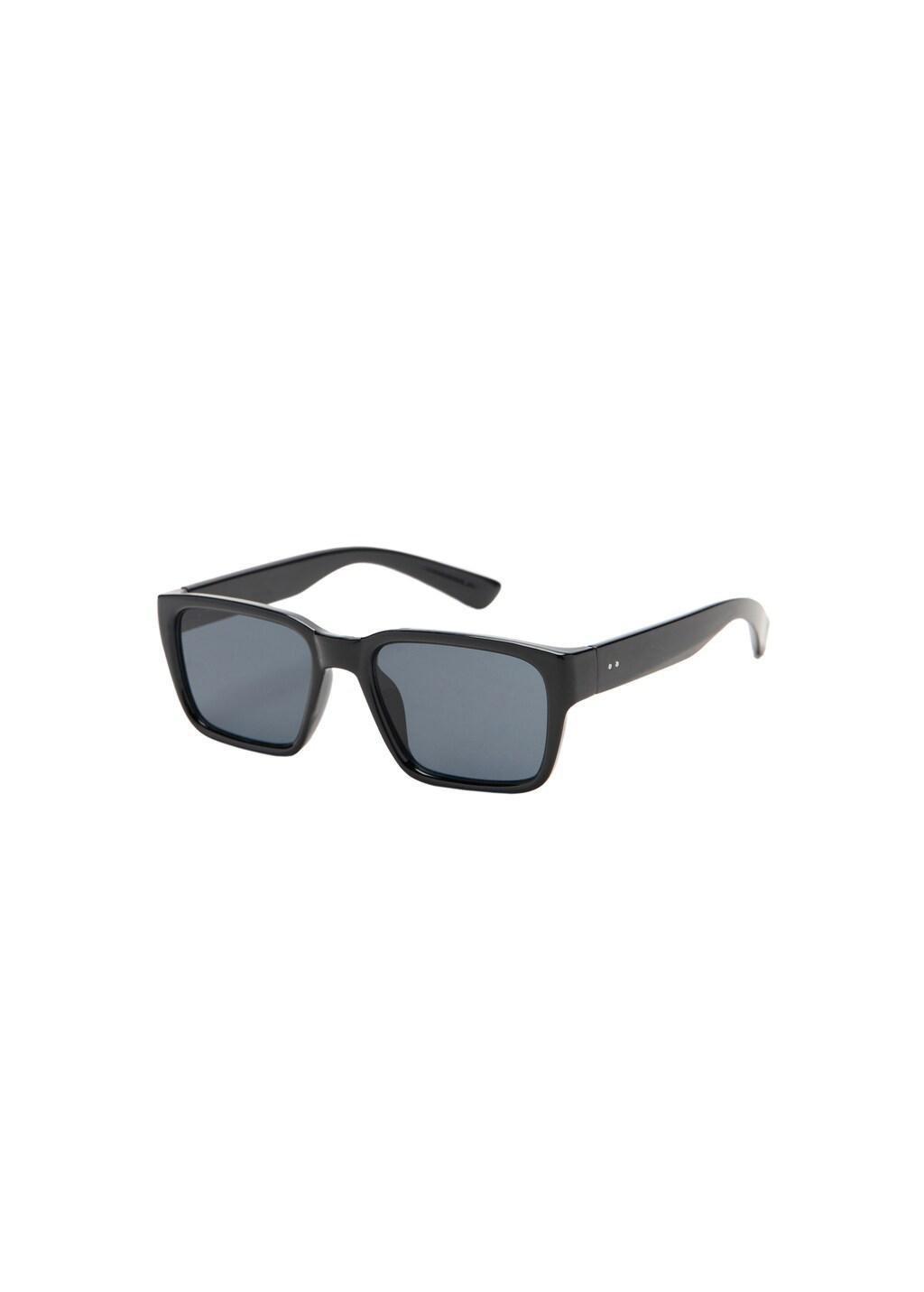 Black Rectangular-Frame Sunglasses, 0201_99, large image number 3