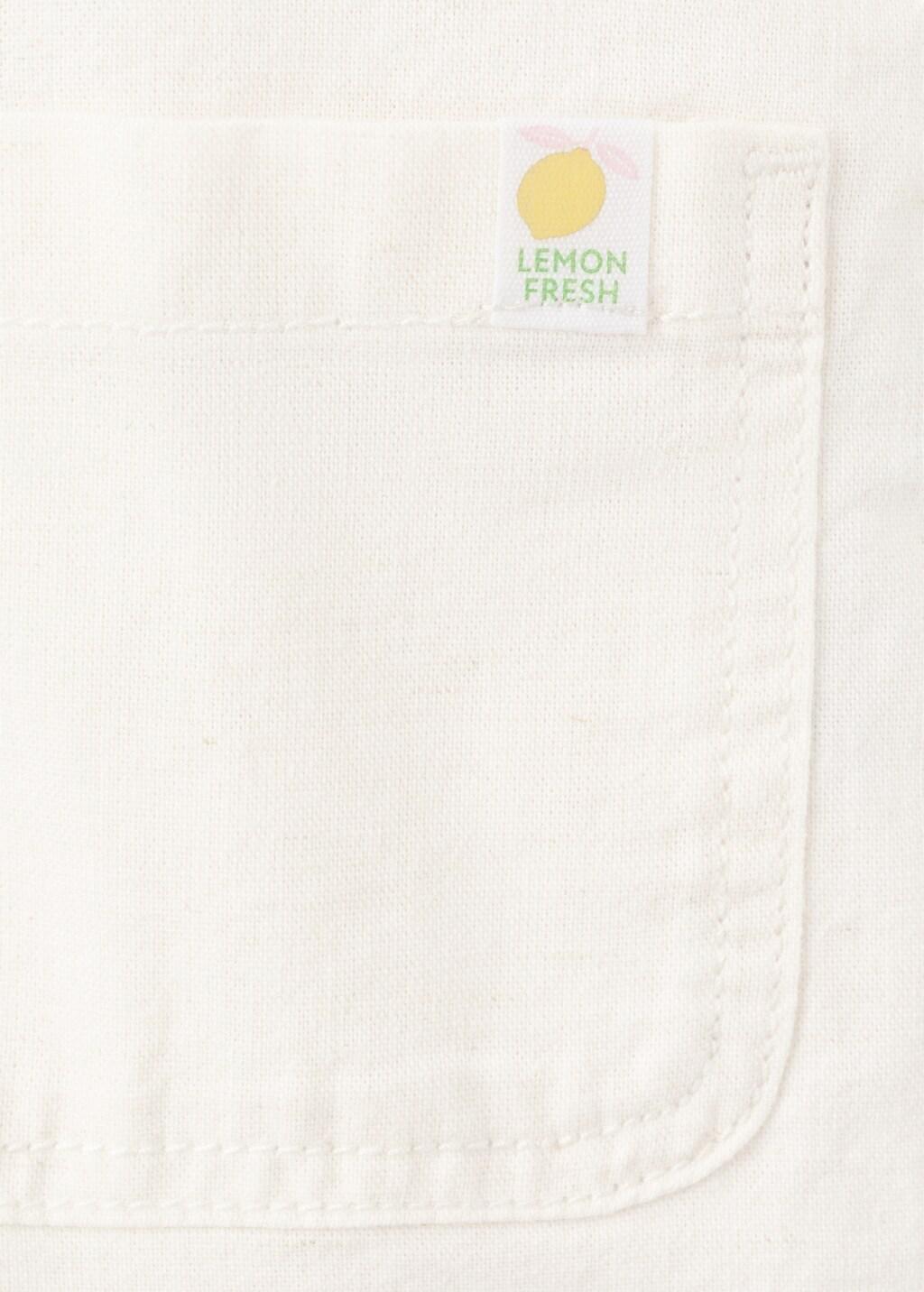 White Cotton Linen Overalls, Baby Boy, 0201_01, large image number 3