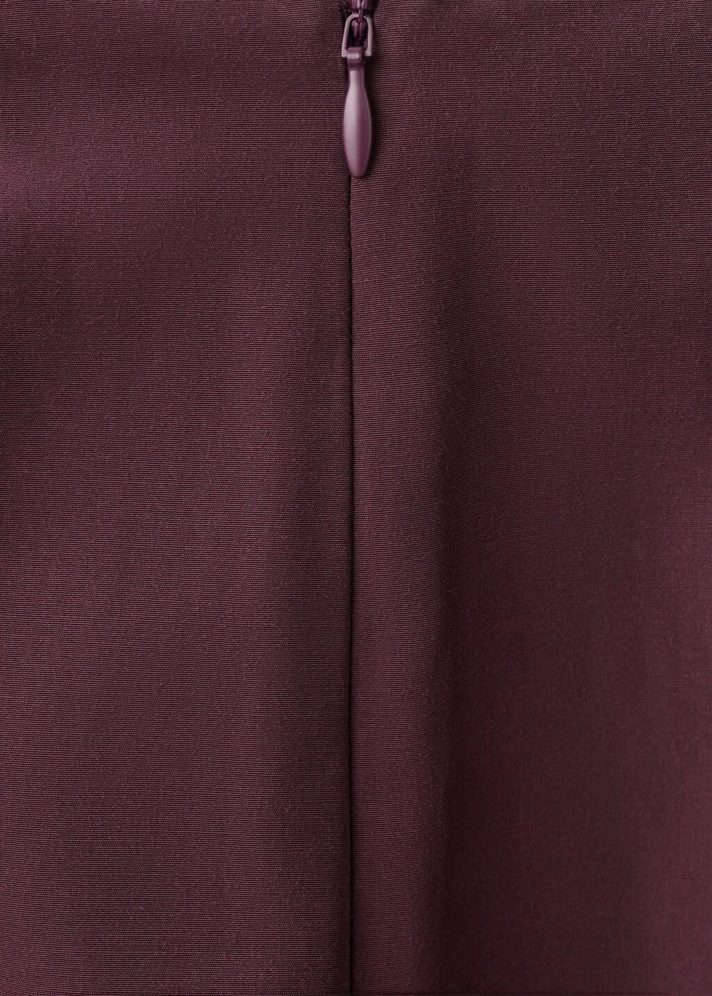 Red Flared Midi-Skirt, Dark Red, medium