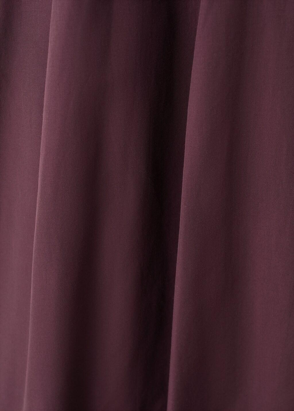 Red Flared Midi-Skirt, Dark Red, large image number 5