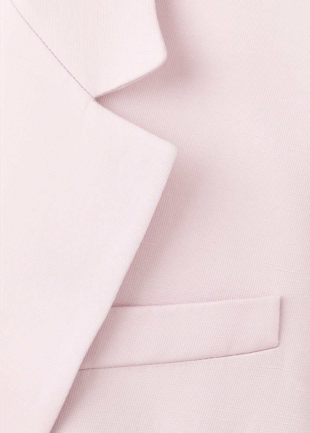Purple Lt Pastel Linen-Blend Double-Breasted Suit Jacket, 0201_68, large image number 1