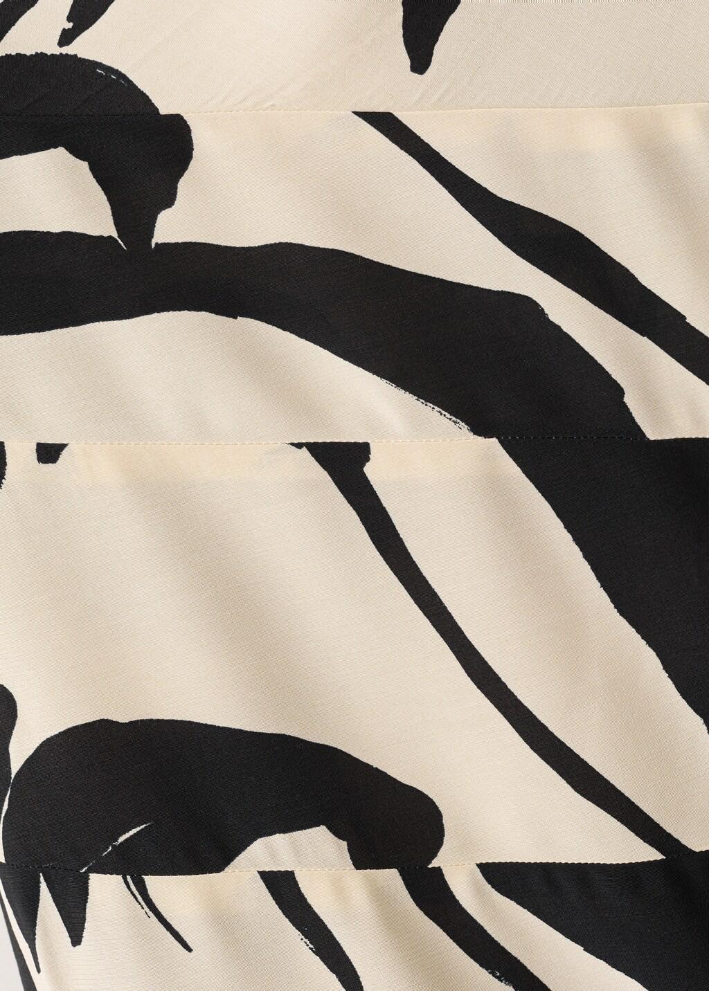 Beige Printed Asymmetrical Dress, Light Beige, large image number 1