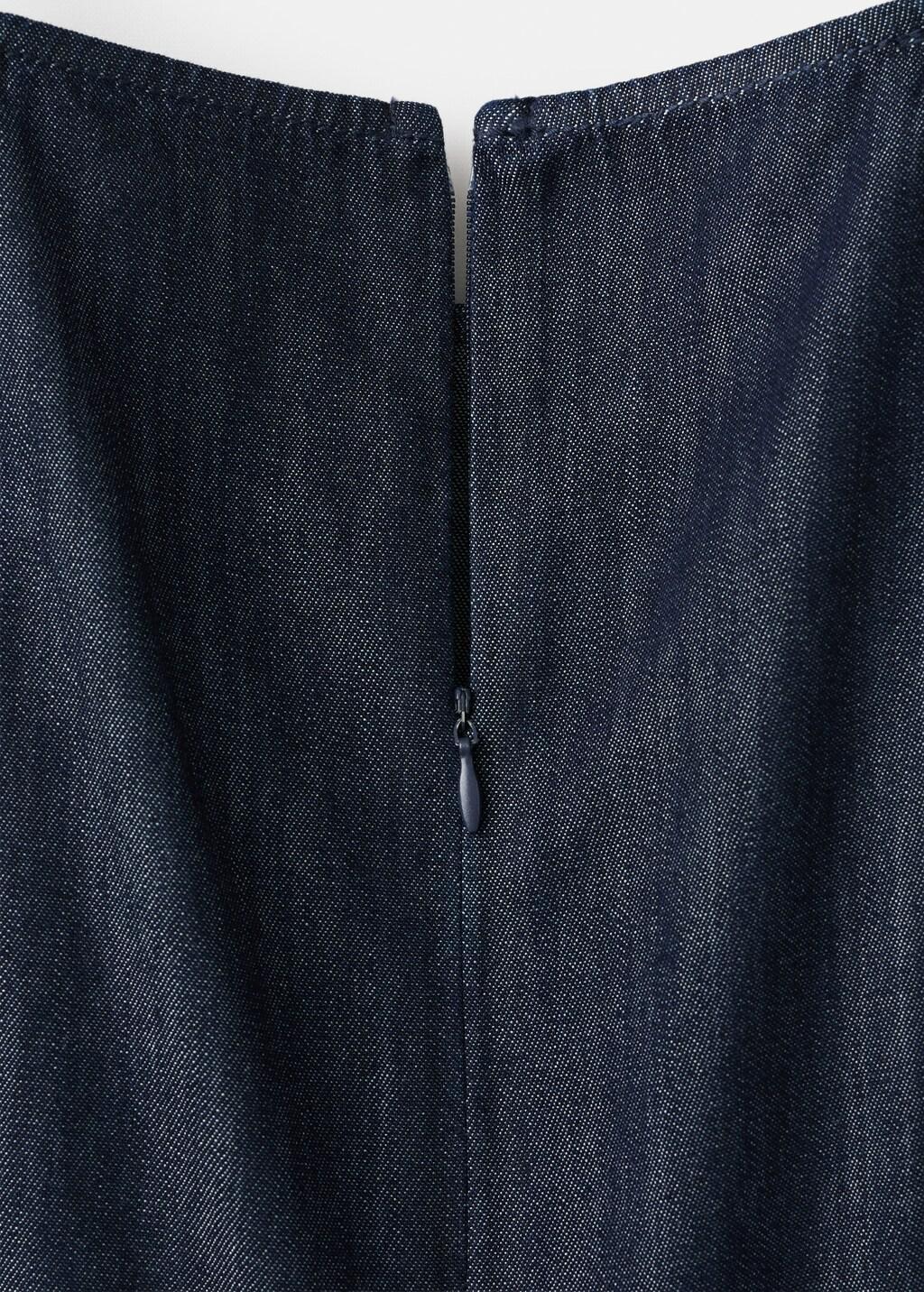 Blue Denim Halter-Neck Jumpsuit, 0201_TS, large image number 5