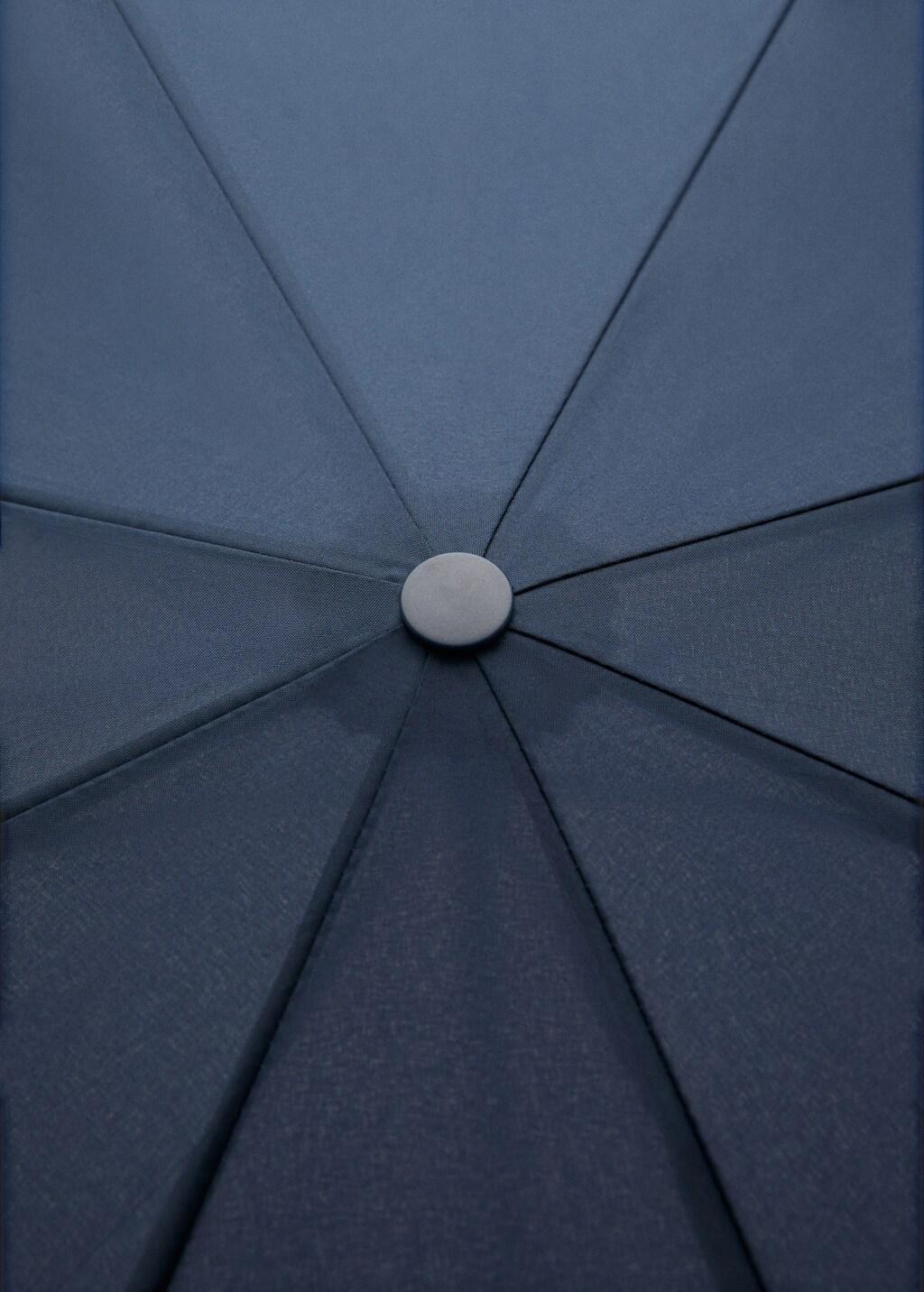 Navy Plain Folding Umbrella, Navy, large image number 1