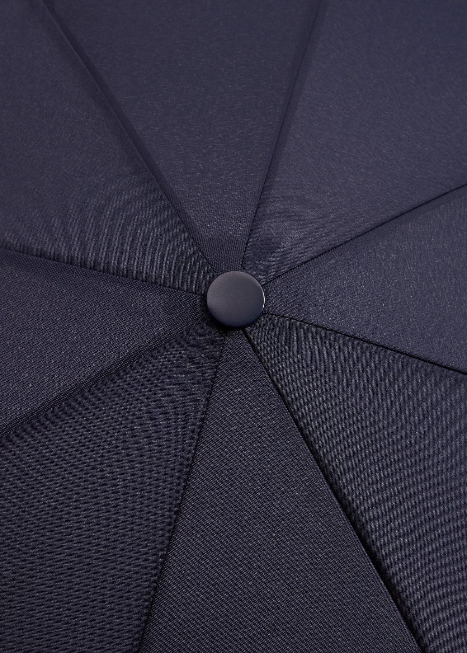 Navy Plain Folding Umbrella, Women, , large image number 3