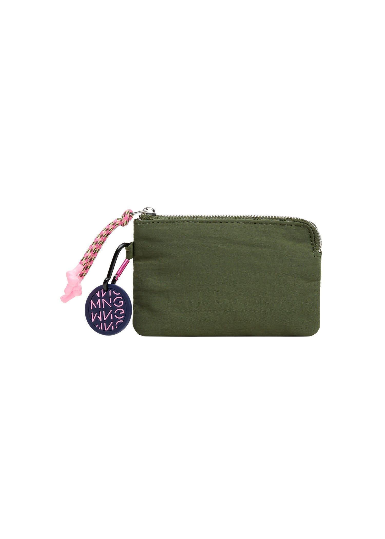 Khaki Logo Coin Zip Purse, , large image number 0