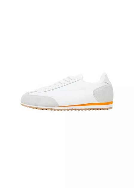 Mango - white Leather mixed sneakers