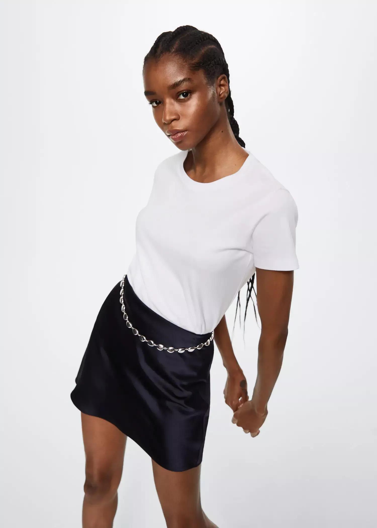 white Premium cotton t-shirt, , large image number 0