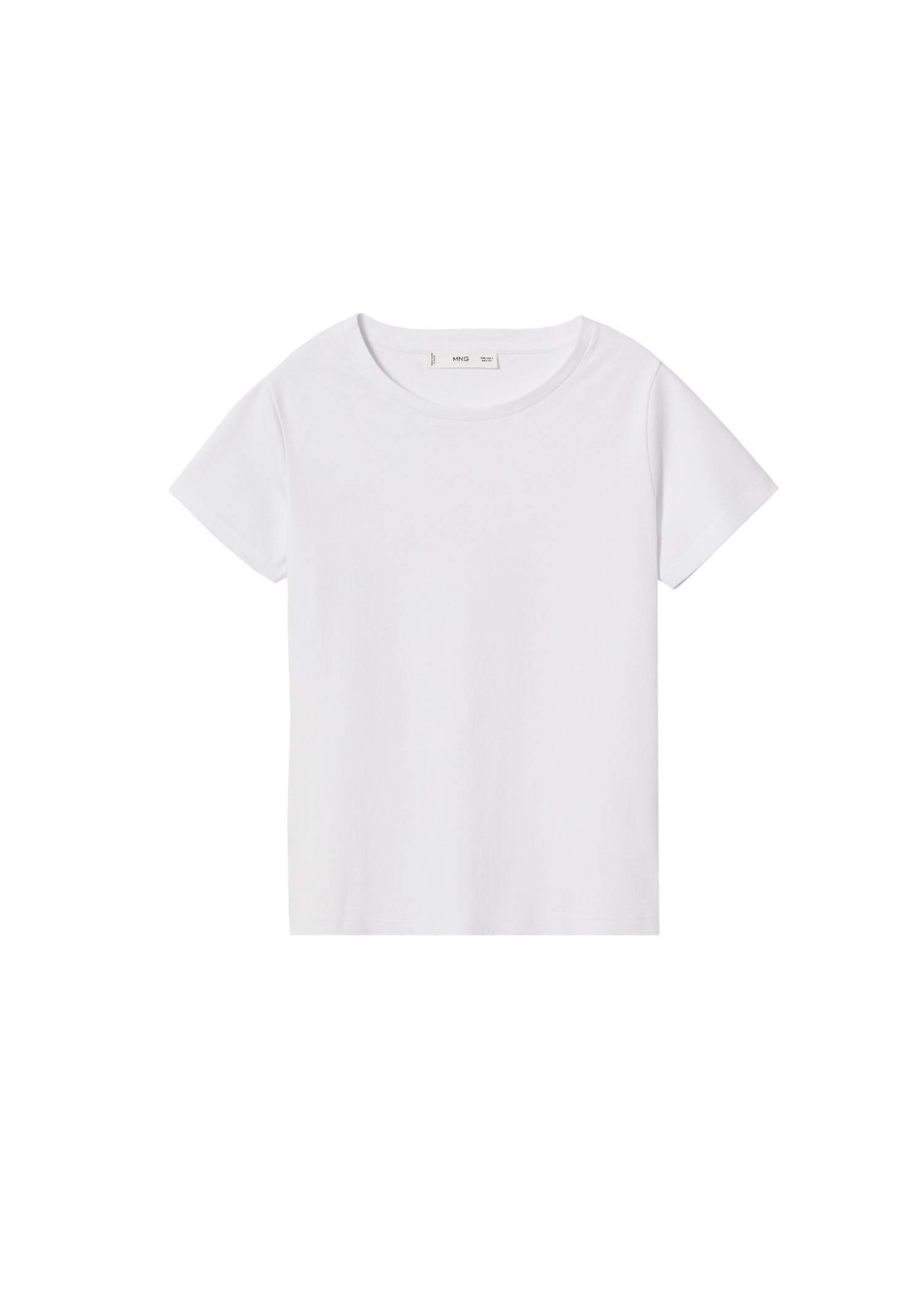 white Premium cotton t-shirt, , large image number 4