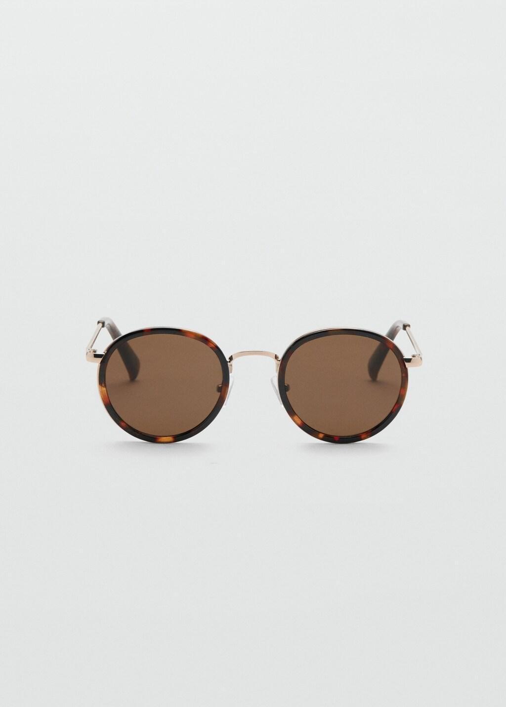 Brown Round Metal-Frame Sunglasses, 0201_32, large image number 3