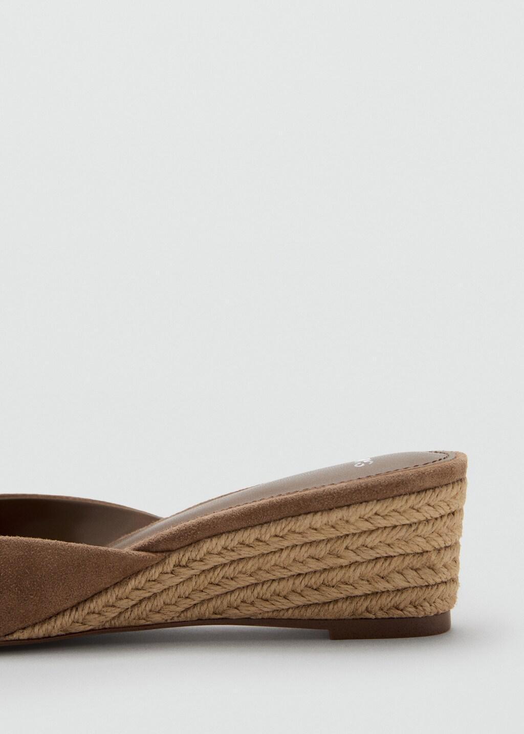 BROWN Espadrille wedge sandal, Light Pastel Brown, large image number 1