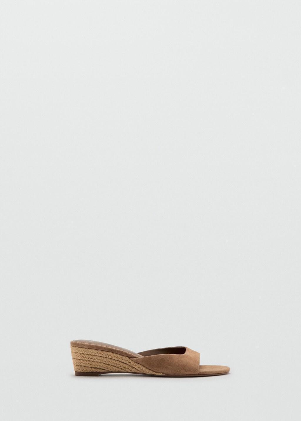 BROWN Espadrille wedge sandal, Light Pastel Brown, large image number 3