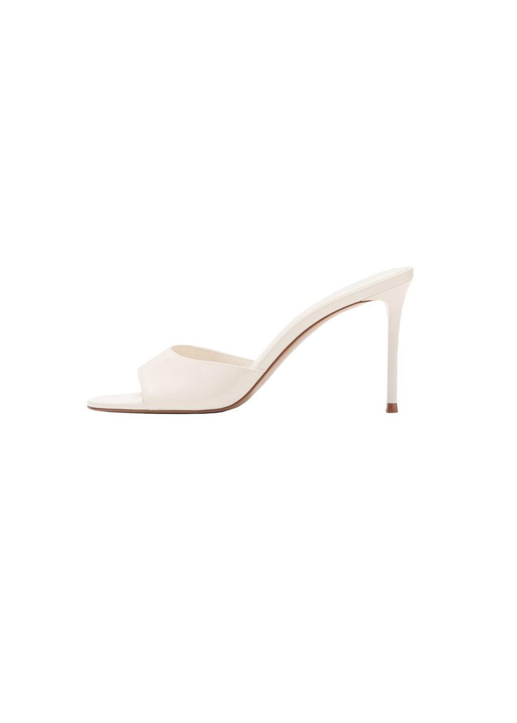 White Stiletto Heel Sandal, 0201_01, large image number 2