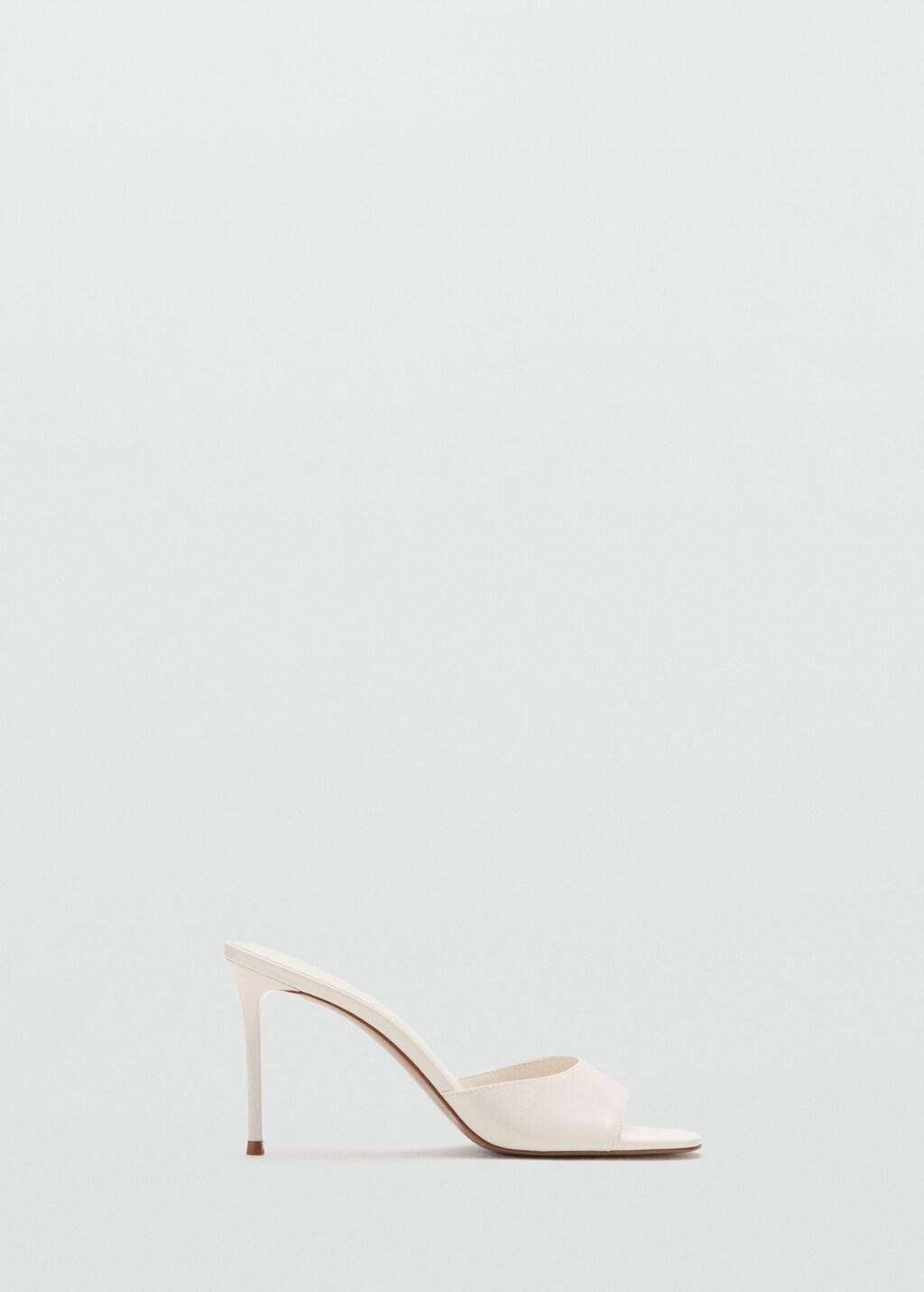 White Stiletto Heel Sandal, 0201_01, large image number 3