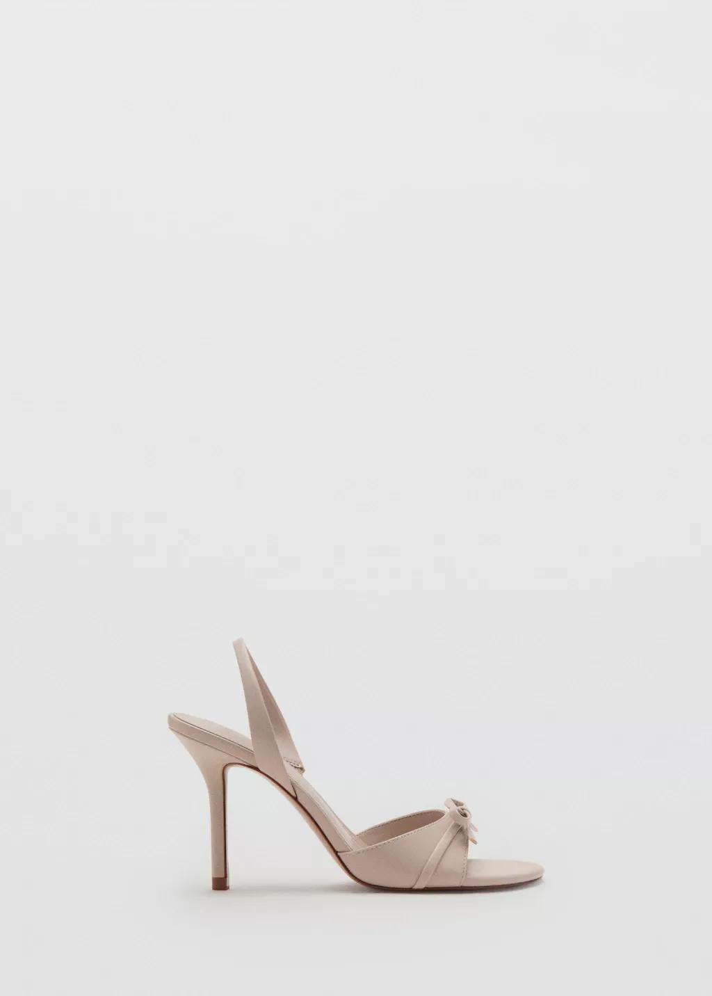 Pink Lt Pastel Strappy Heeled Sandals With Bow Detail, 0201_80, large image number 3