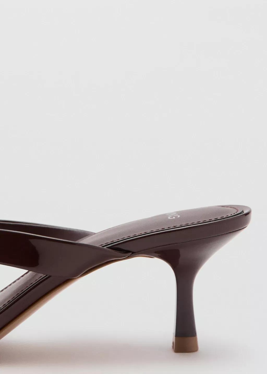Brown Strappy Heeled Sandals, 0201_32, large image number 2