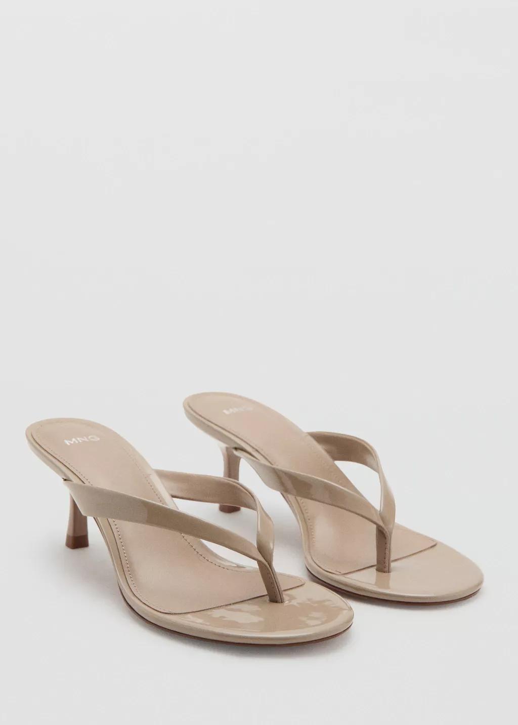 Brown Lt Pastel Strappy Heeled Sandals, 0201_TA, large image number 1