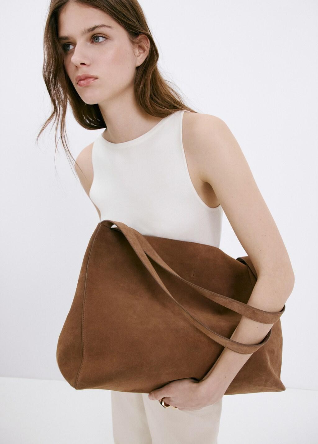 LIGHT BEIGE Fine knit boat neck top, Light Beige, large image number 3