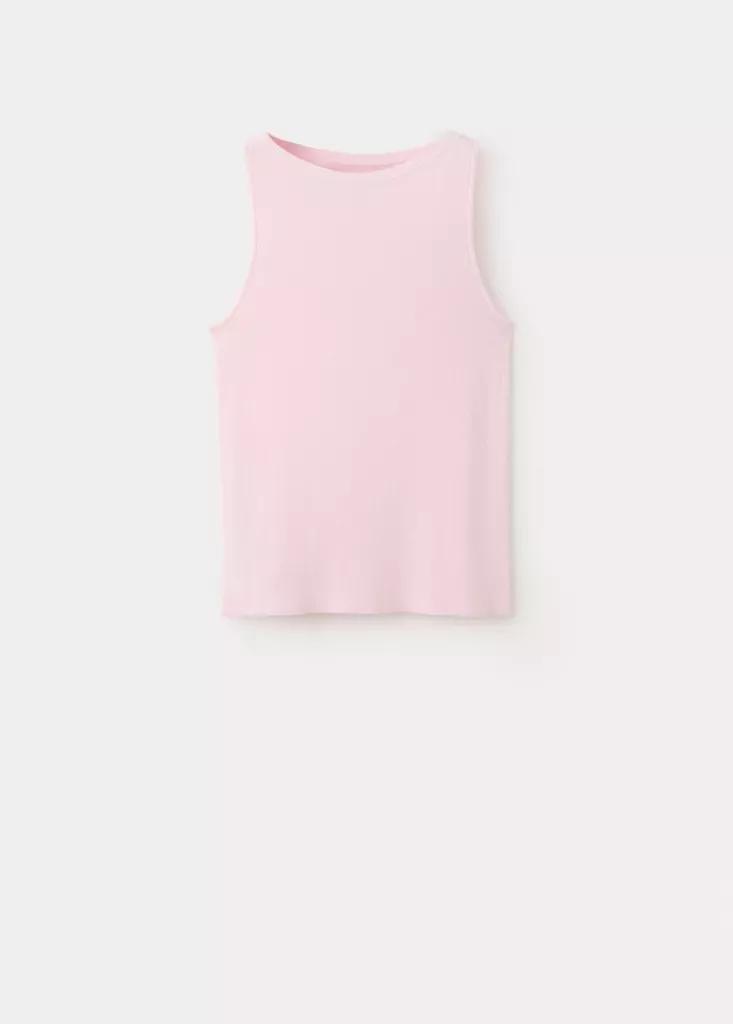 Pink Fine Knit Boat Neck Top, , large image number 3