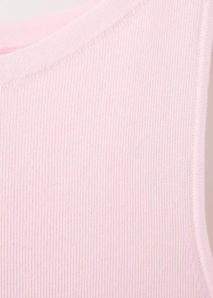 Pink Fine Knit Boat Neck Top, , large image number 4