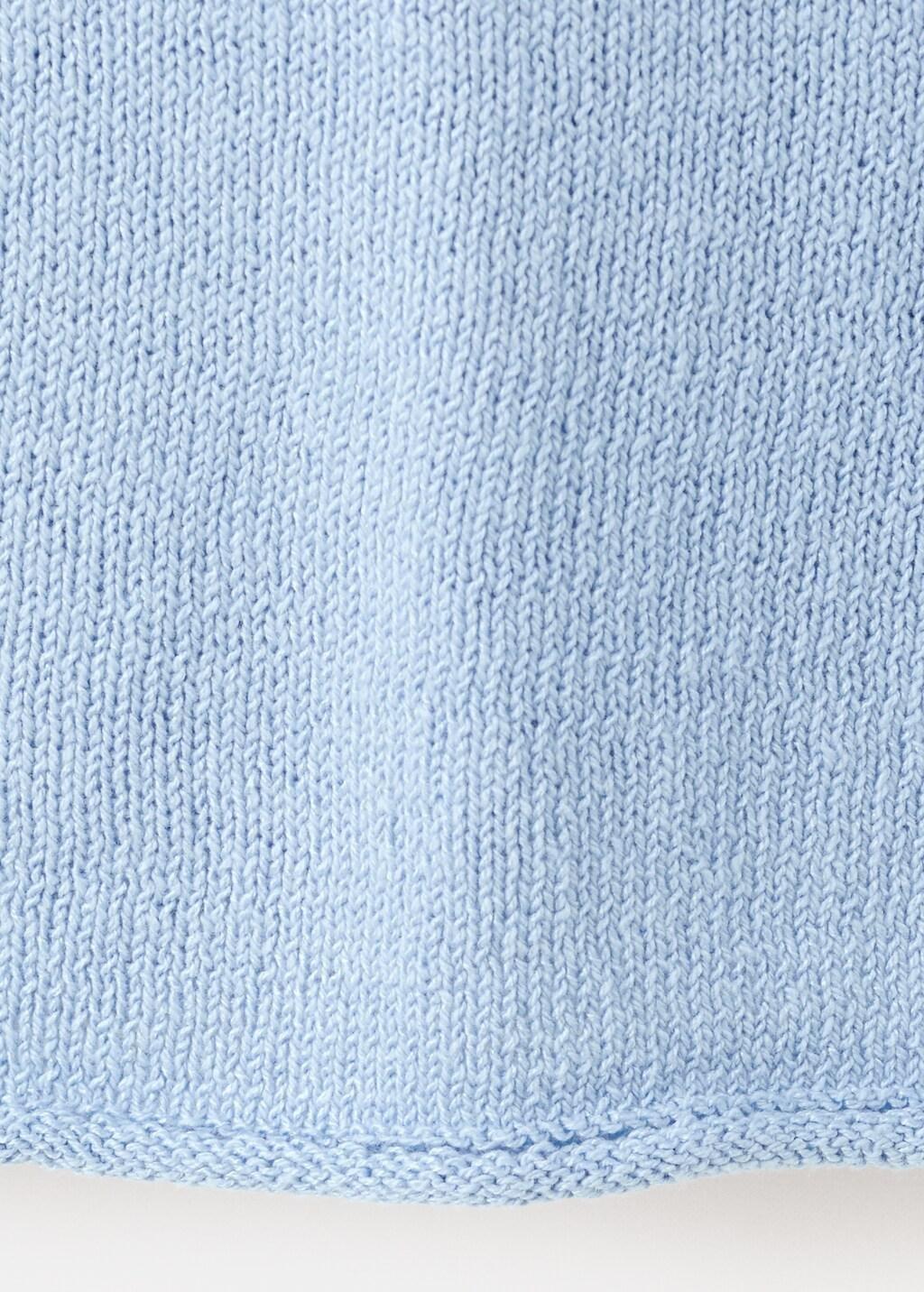 Blue Lt Pastel Knit Strap Top, Light-Pastel Blue, large image number 5