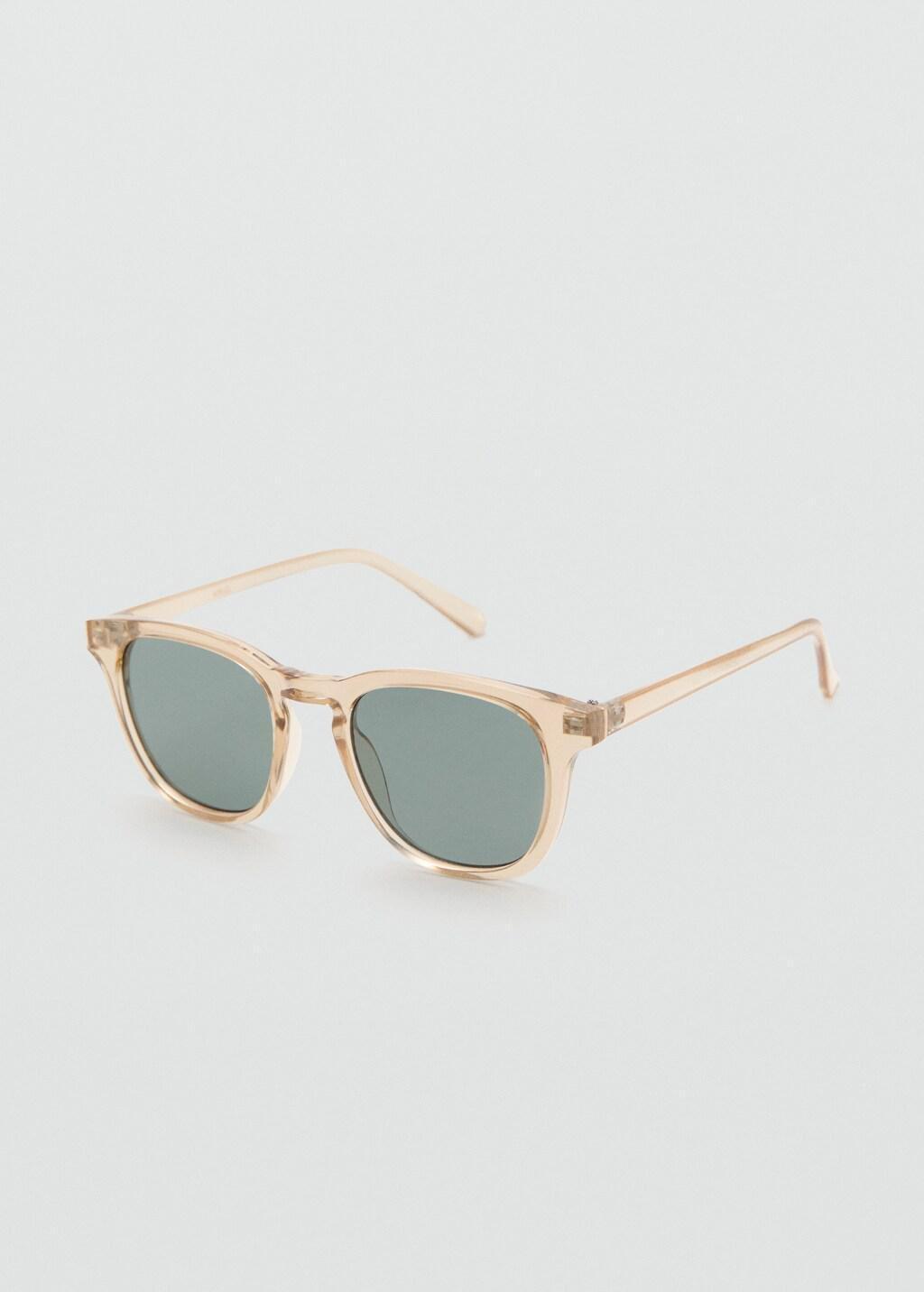 Yellow Round-Framed Sunglasses, Dark Yellow, large image number 0