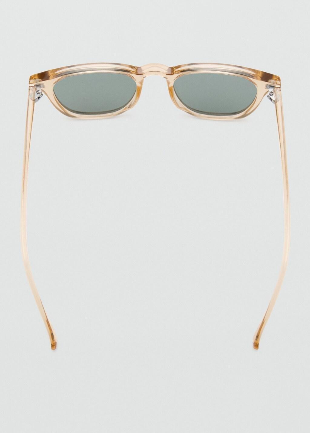 Yellow Round-Framed Sunglasses, Dark Yellow, large image number 1