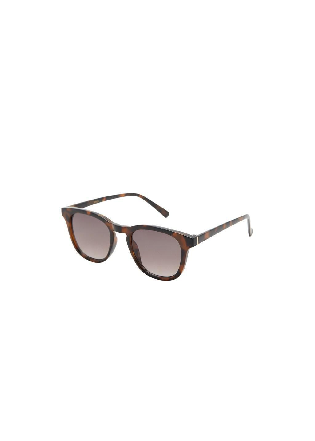 Brown Round-Framed Sunglasses, Dark Brown, large image number 2