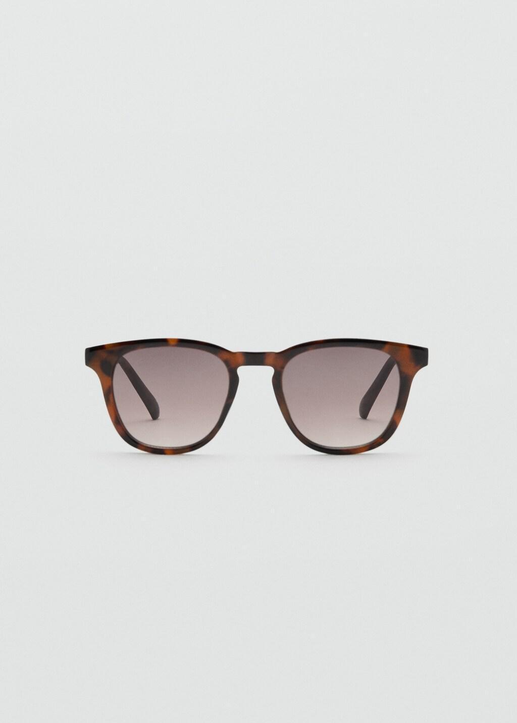 Brown Round-Framed Sunglasses, Dark Brown, large image number 3