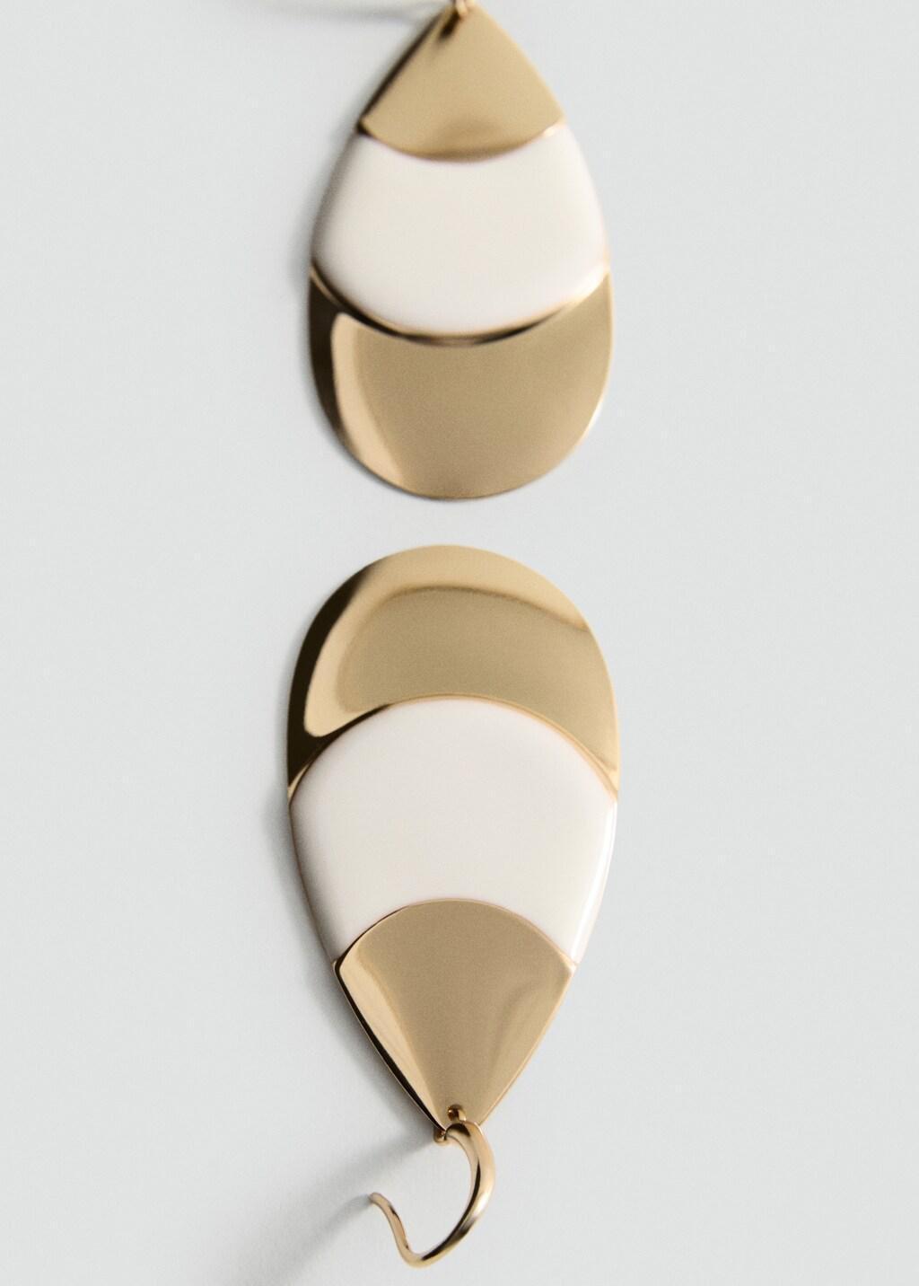 Gold Mixed Pendant Earrings, Gold, large image number 0