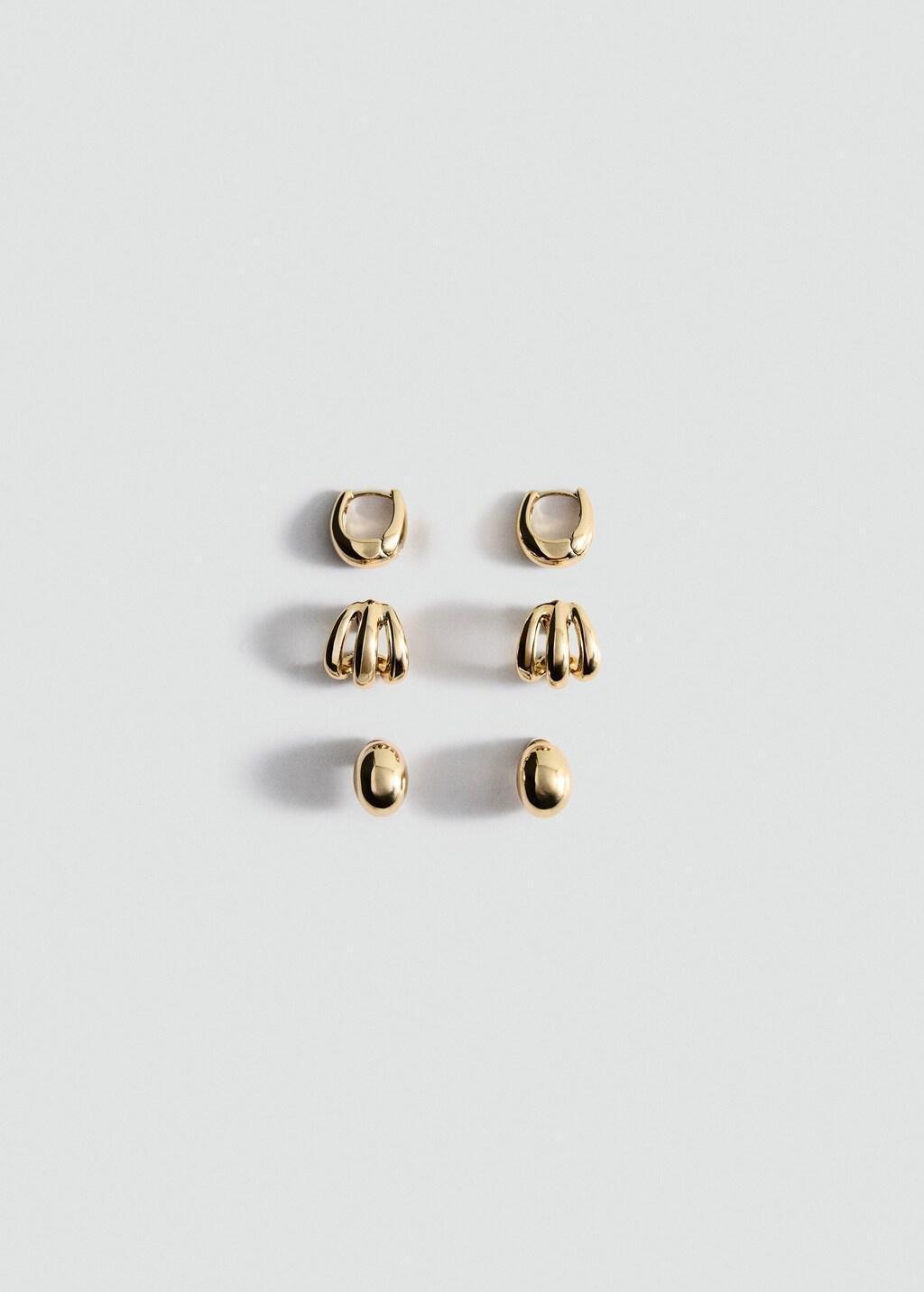 GOLD Combined earring set, Gold, large image number 2