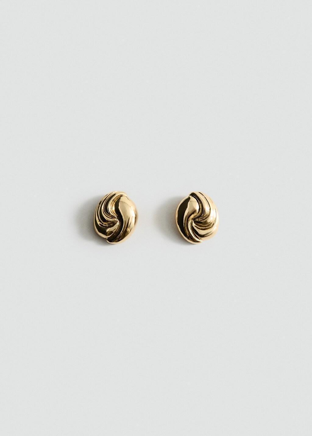 GOLD Relief earrings, Gold, large image number 3