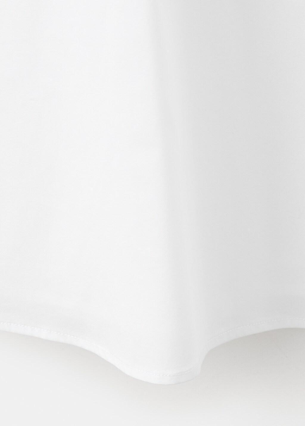 White Flared Cotton Dress, Natural White, large image number 5