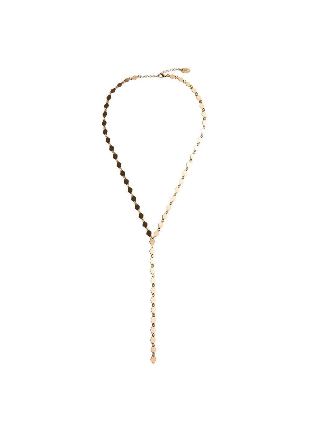 Gold Metal Pendant Necklace, Gold, large image number 1