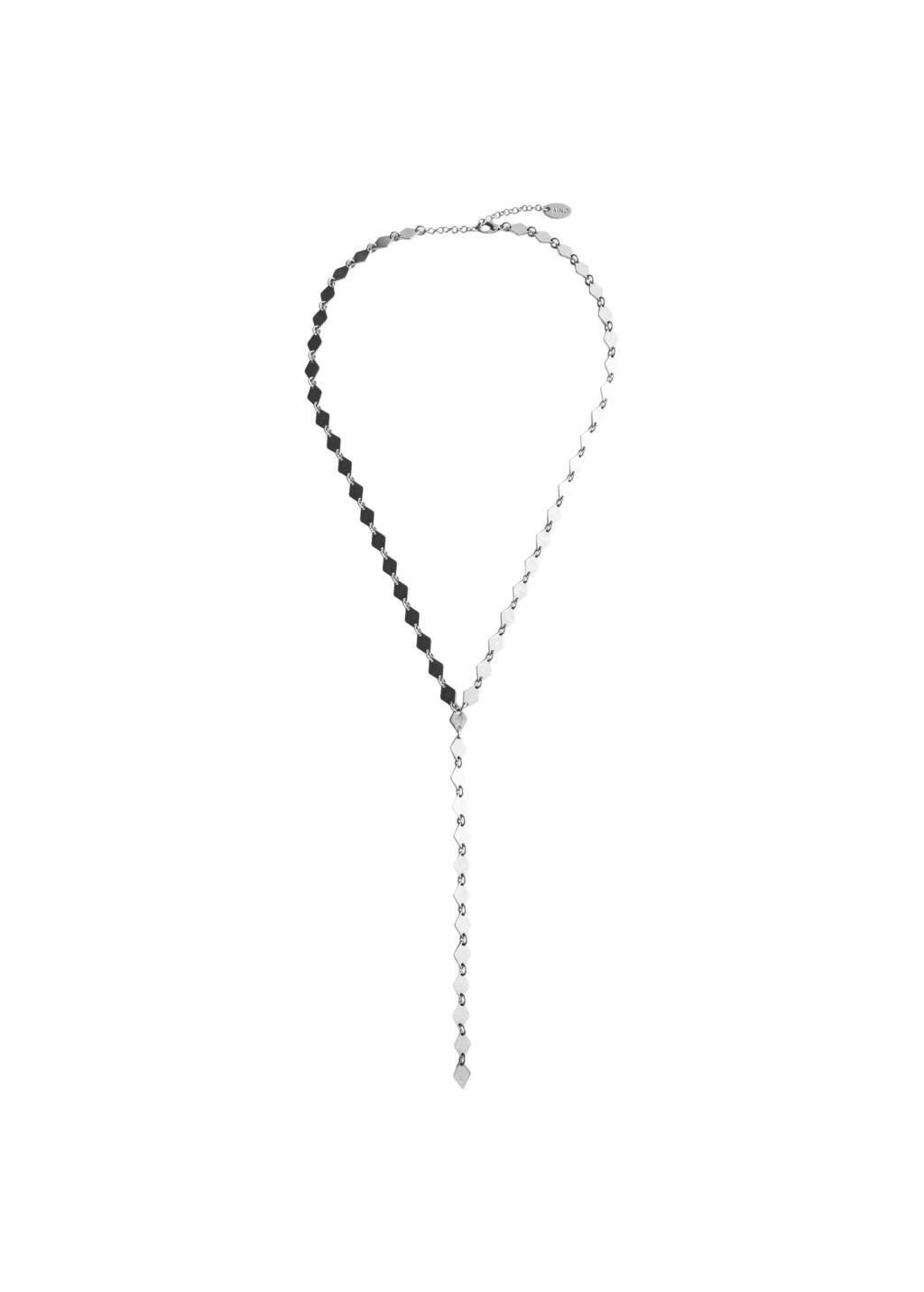 Silver Metal Pendant Necklace, Silver, large image number 1