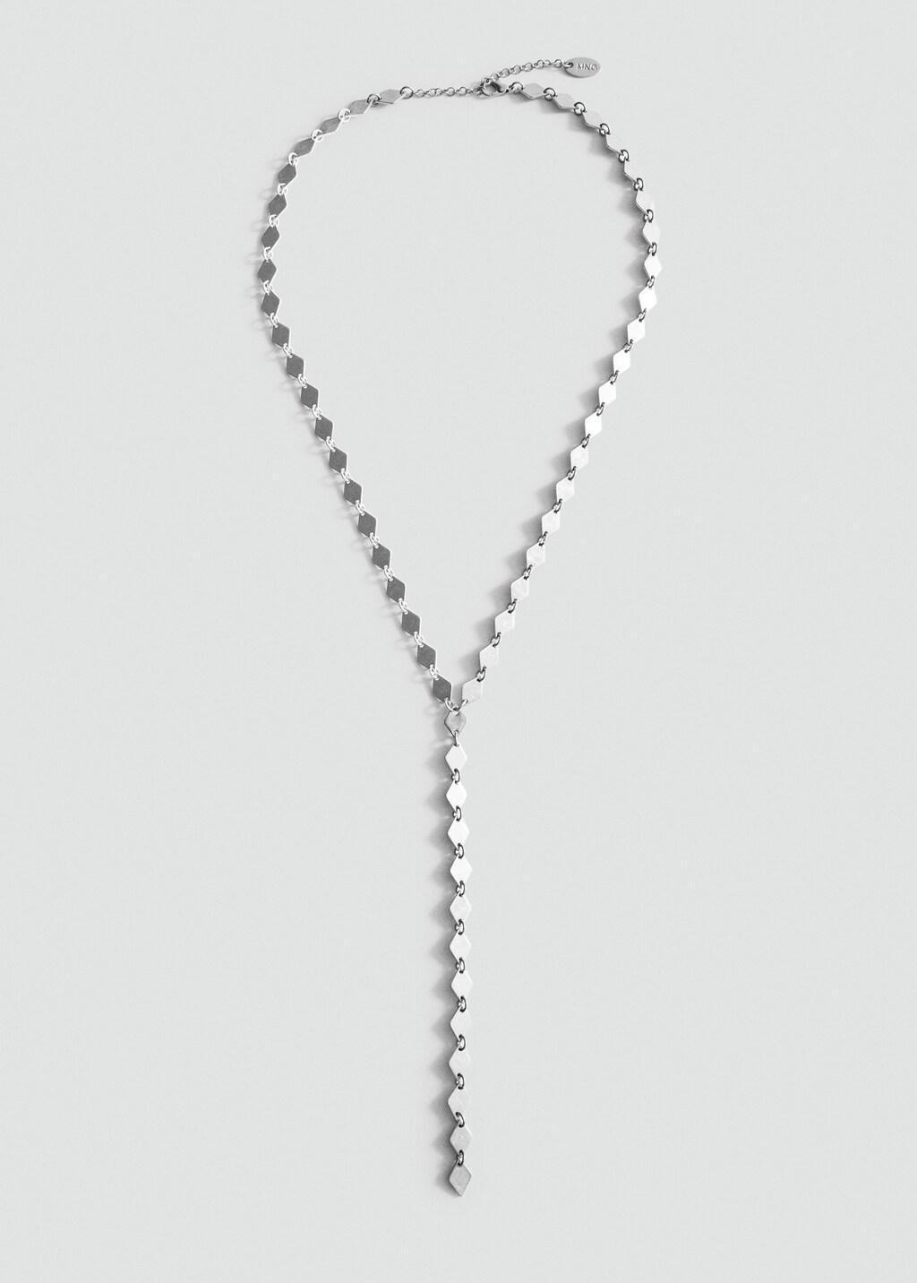 Silver Metal Pendant Necklace, Silver, large image number 2