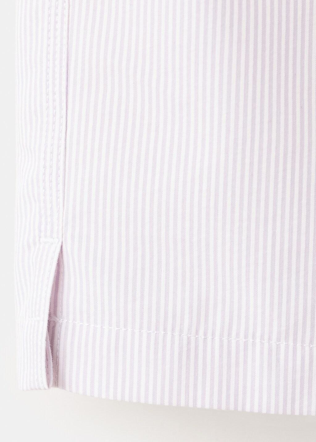 Purple Seersucker Striped Swimsuit, Light-Pastel Purple, large image number 5