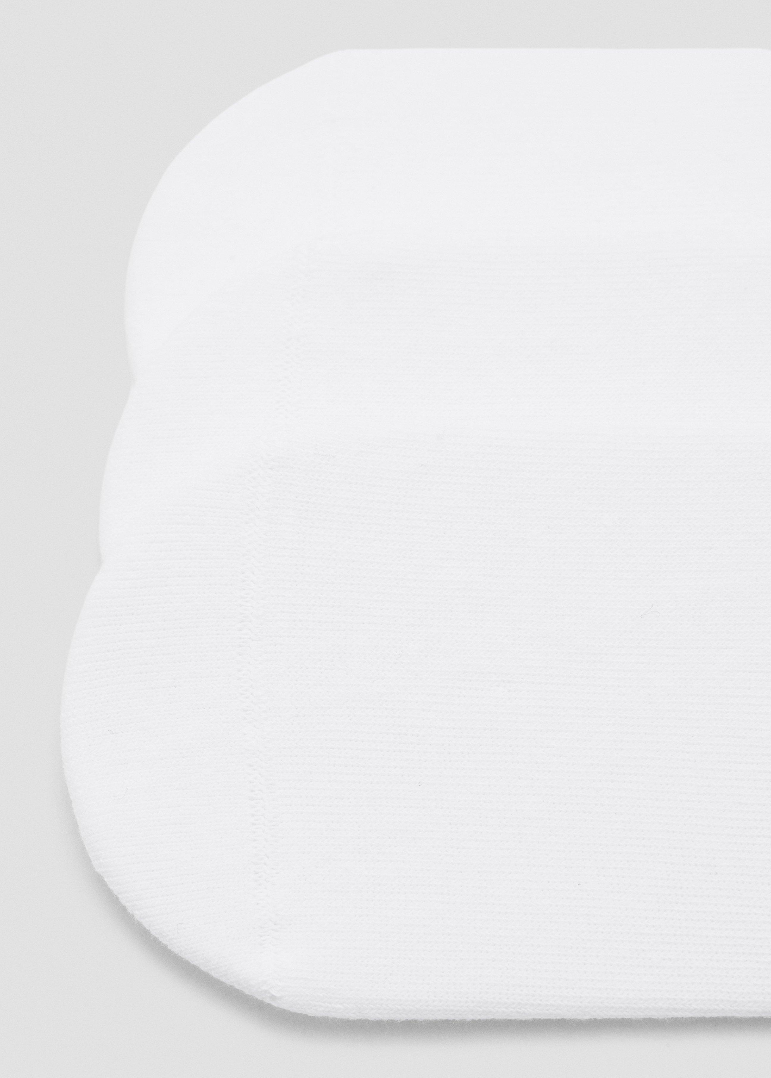 White Of Invisible Socks, Set Of 3, White, medium