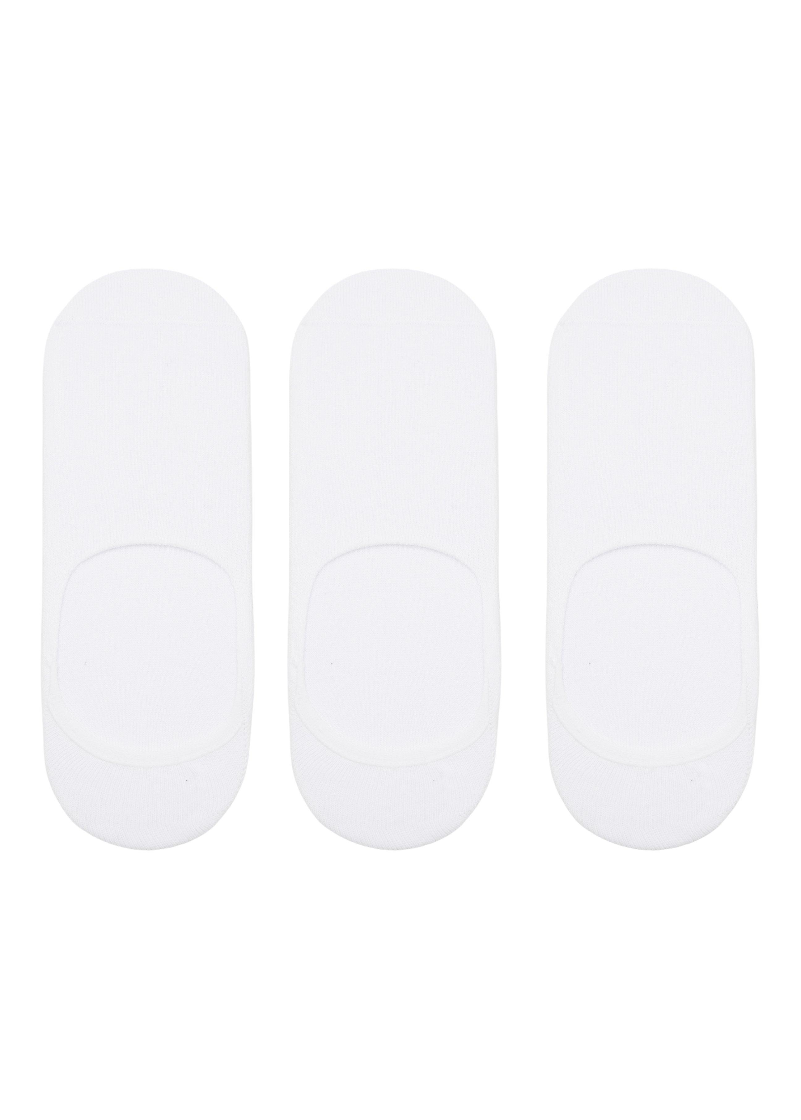 White Of Invisible Socks, Set Of 3, White, large image number 3