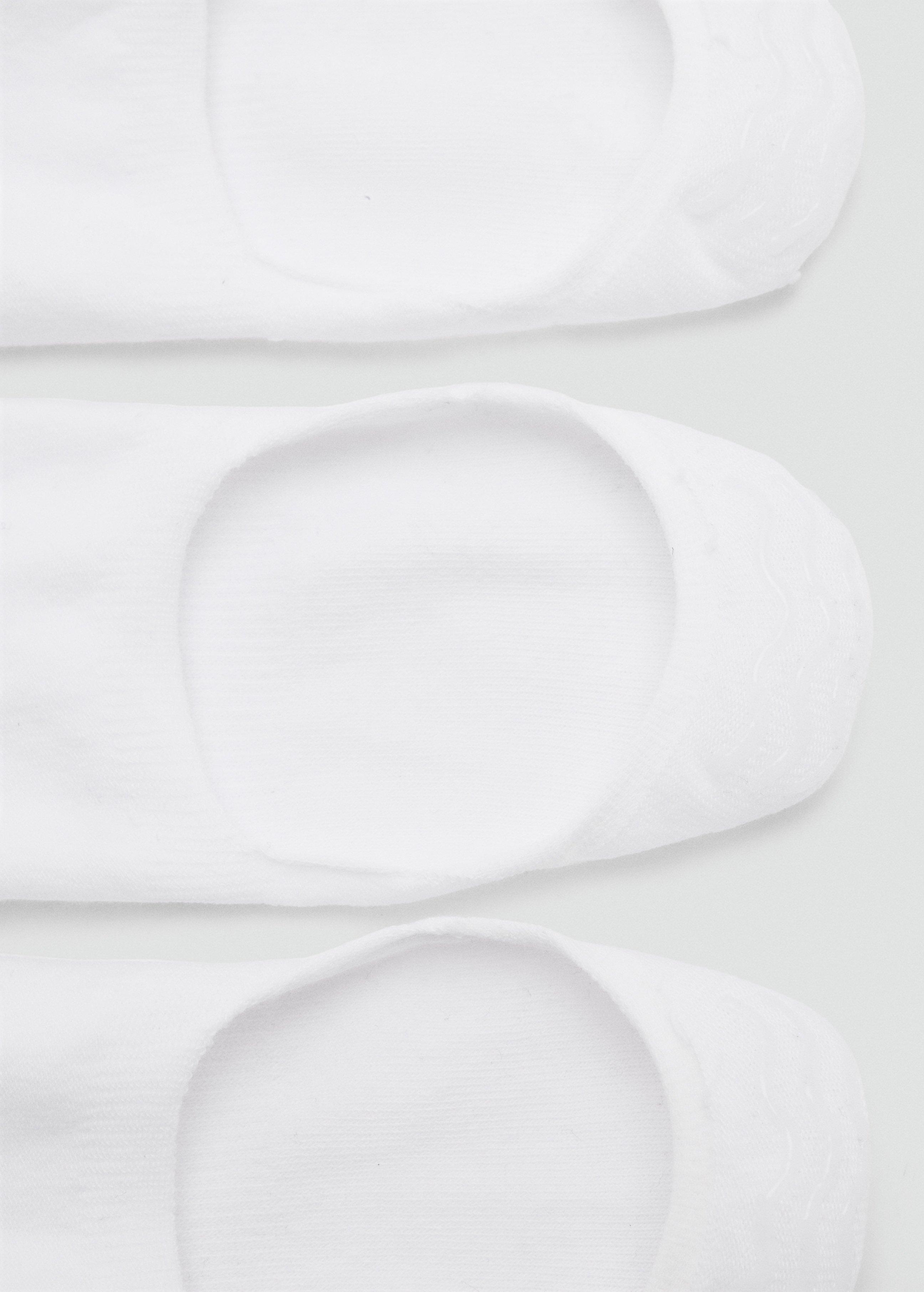 White Of Invisible Socks, Set Of 3, White, large image number 4