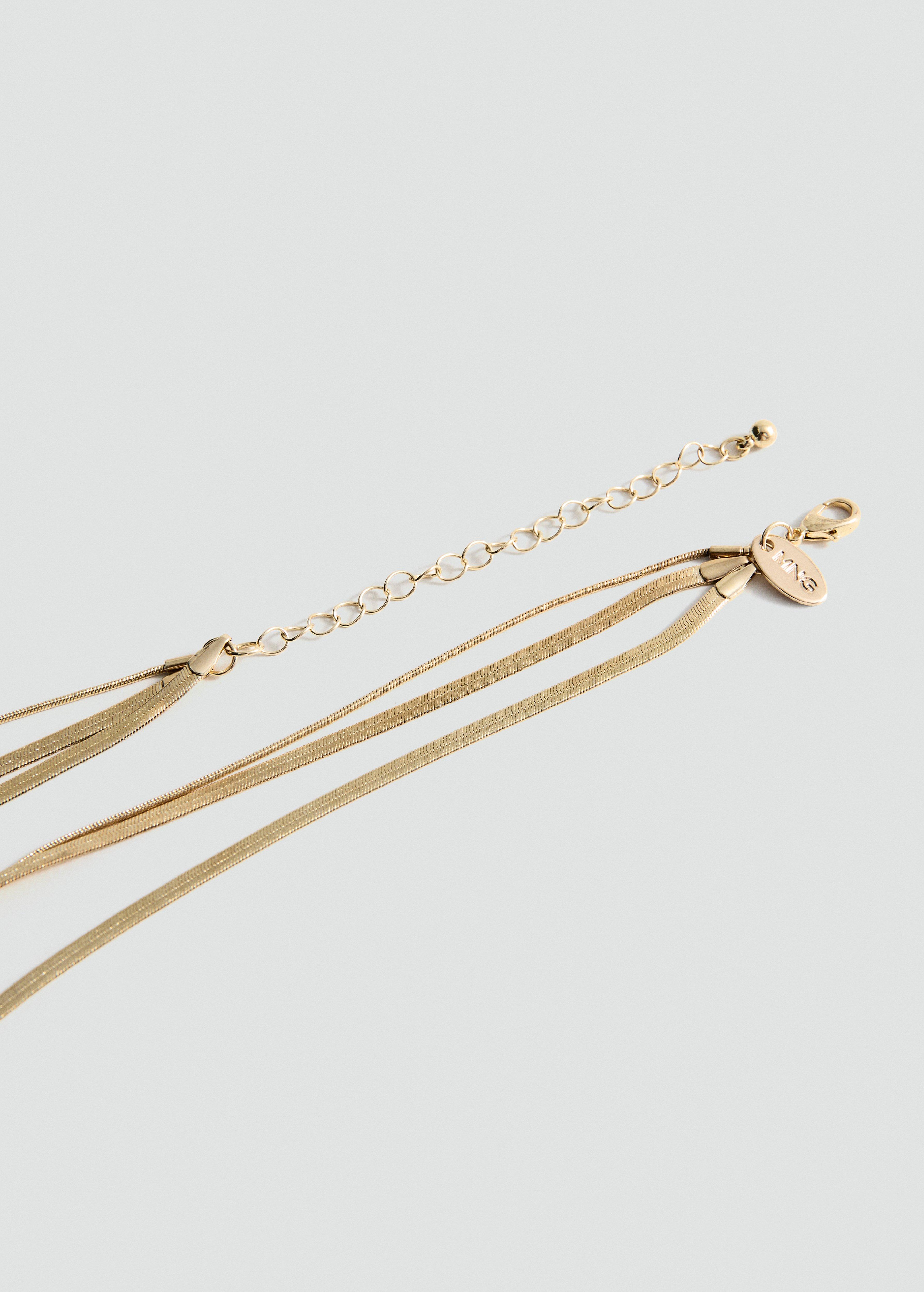 Gold Long Triple Necklace, Gold, large image number 1