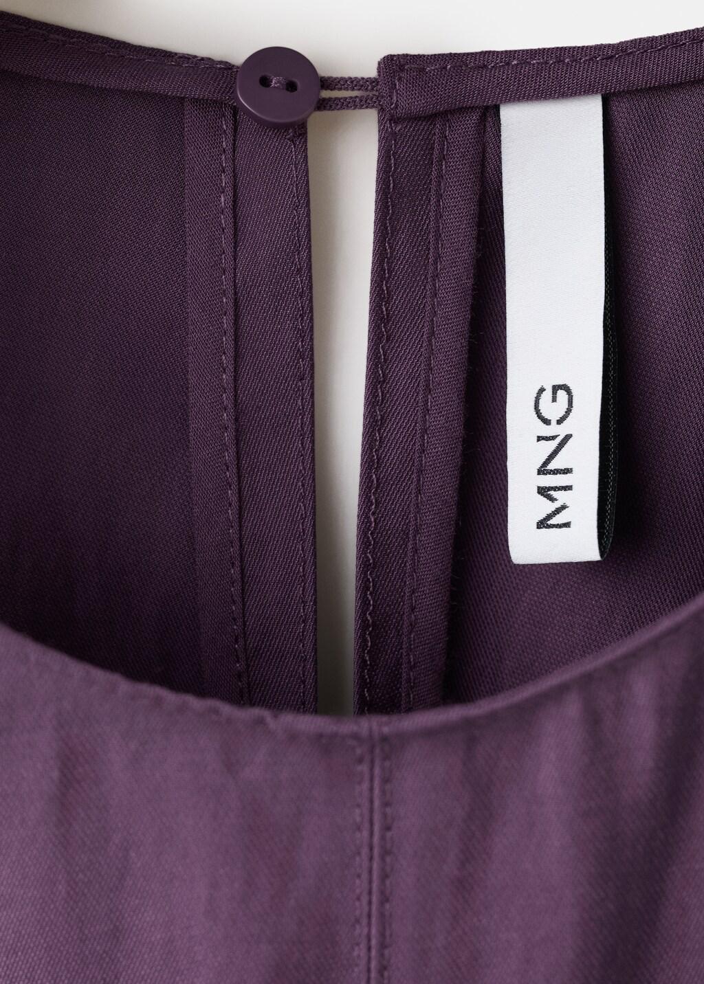 Purple A-Line Dress With Seam Detail, Medium Purple, medium